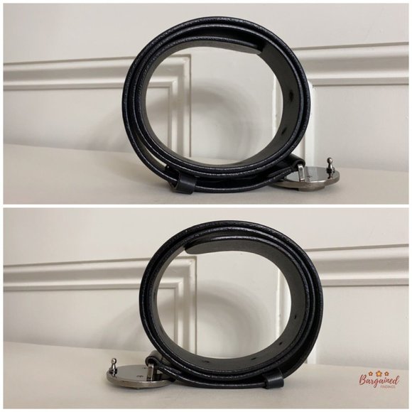 Authentic Gucci Black Calfskin Leather Silver Hysteria Buckle Belt Size 85/34 - Picture 9 of 13